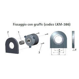 Graffe di fissaggio 18-PGF-10