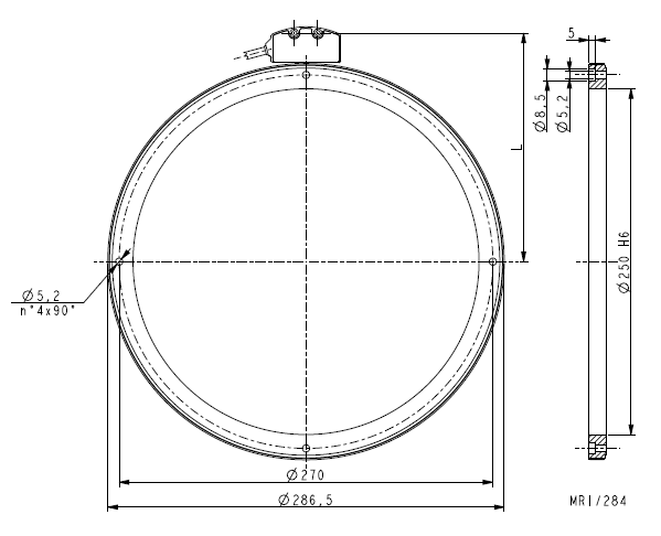 Anello magnetico foro 250mm MRI_284-180-5-250