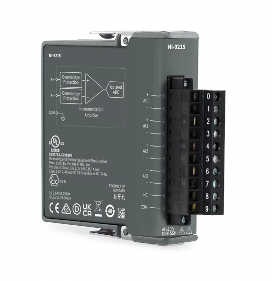 NI-9215 - 779011-01 - C series 16-bit 4 simultaneous sampled channels Voltage Input Module 
